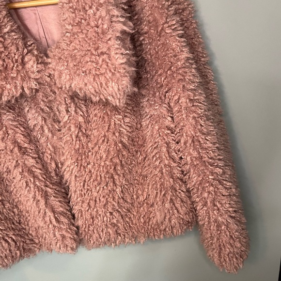 GOLDIE London Midnight Faux Fur Jacket - Pink - Picture 8 of 13